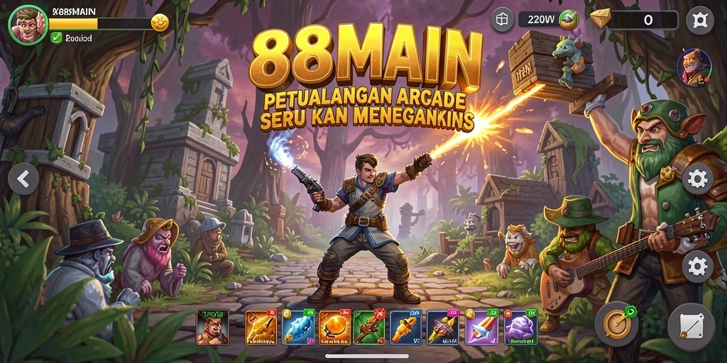 Screenshot gameplay 88MAIN yang menampilkan aksi seru di game Arcade.