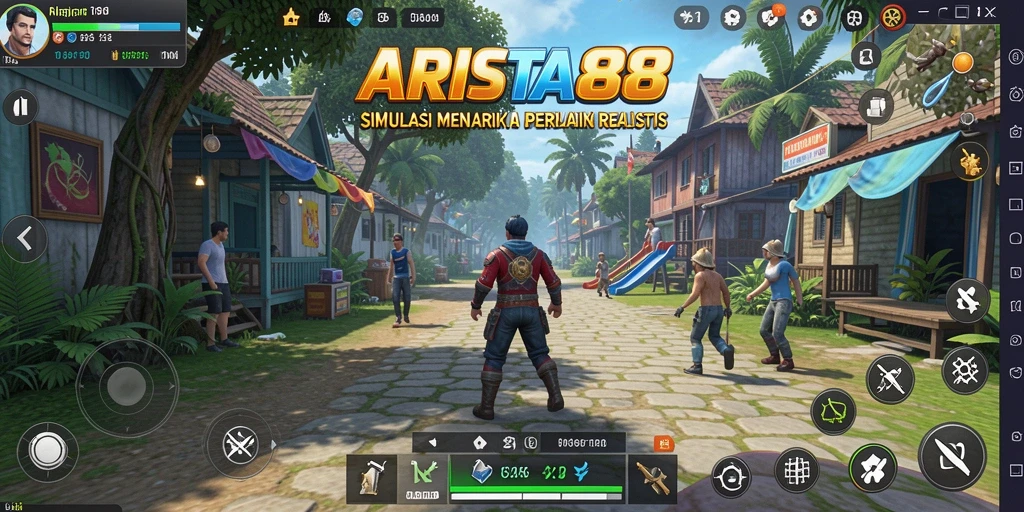 Tampilan gameplay ARISTA88 yang menarik dan interaktif.