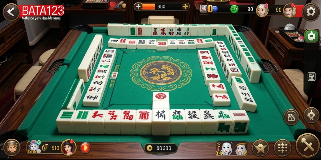 Tampilan gameplay Mahjong yang menarik dan seru dari BATA123.