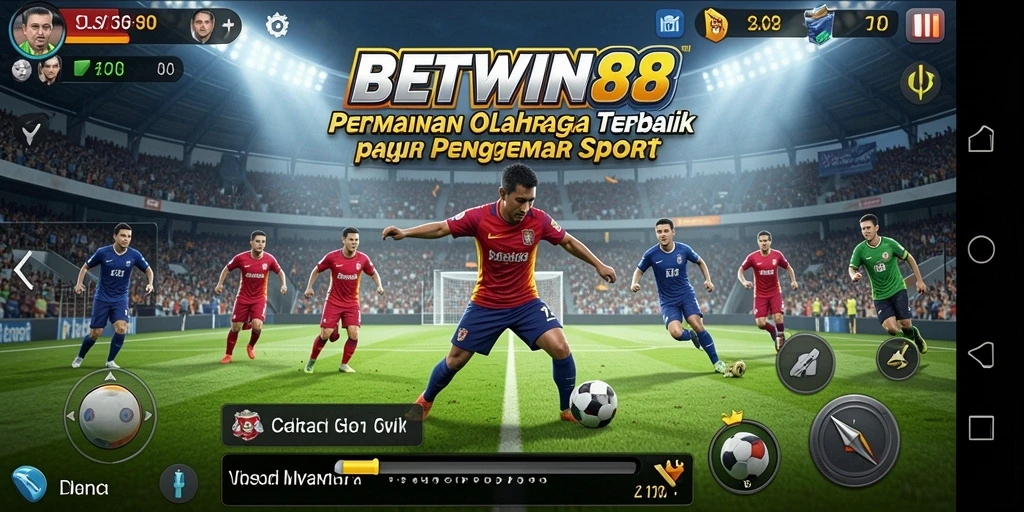 Tampilan gameplay seru di aplikasi BETWIN88 dengan fitur olahraga menarik.