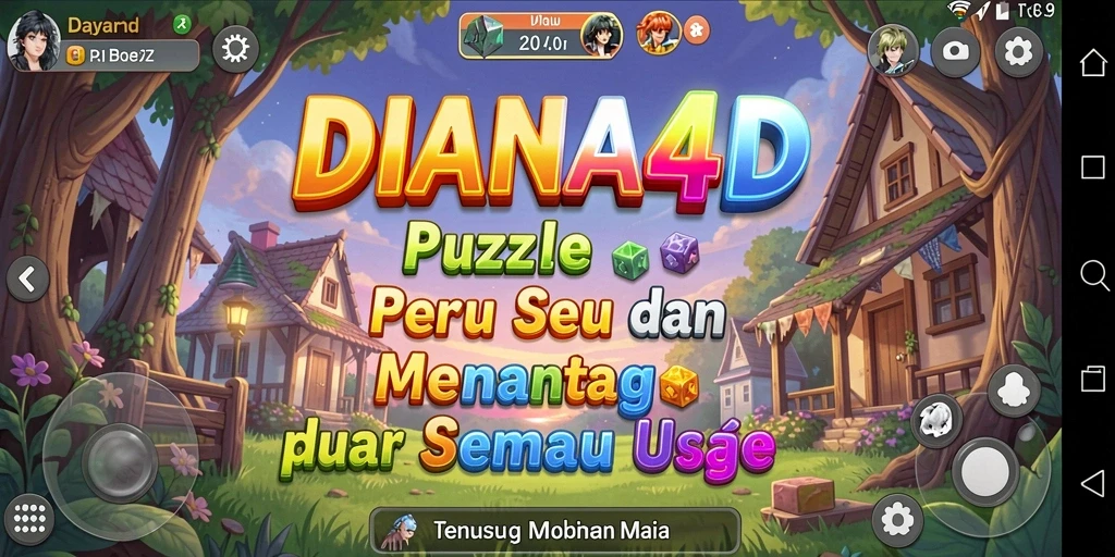 Tampilan gameplay DIANA4D yang menegangkan dan seru.