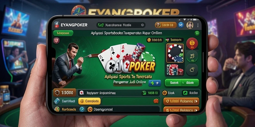 Tampilan utama EYANGPOKER dengan berbagai pilihan taruhan olahraga.