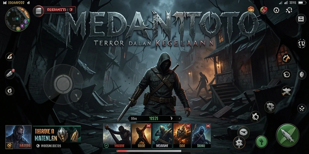 Tangkapan layar MEDANTOTO menampilkan suasana mencekam dalam gameplay Horror.