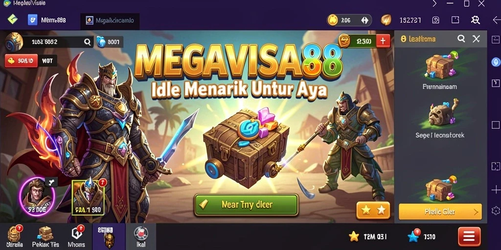 Tampilan gameplay MEGAVISA88 yang menarik dan sederhana.