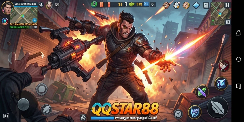 Gameplay menegangkan QQSTAR88 dengan aksi seru dan visual menawan.