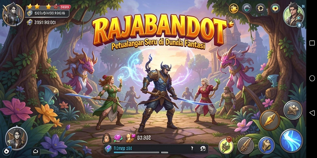 Tampilan gameplay RAJABANDOT yang seru dan menarik.