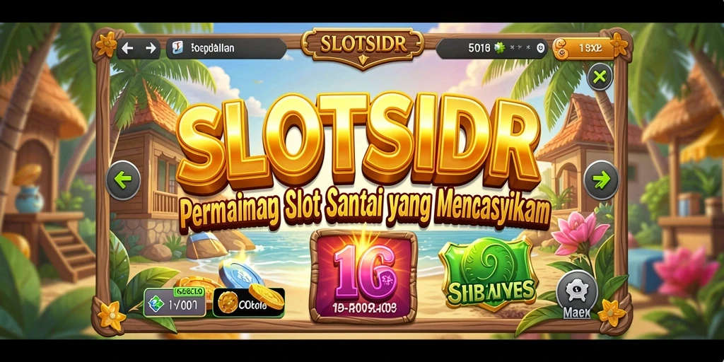 Gameplay SLOTSIDR dengan grafis dan efek suara yang memukau.