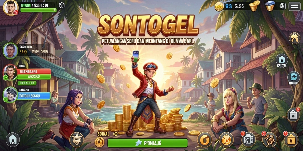 Gameplay mendebarkan dengan pemandangan yang menakjubkan di SONTOGEL.