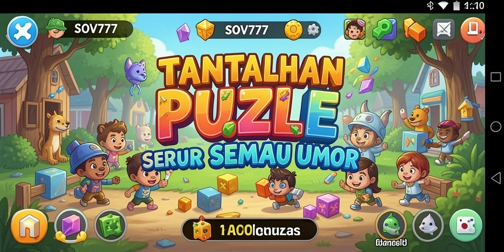 Tampilan gameplay seru SOV777 saat menyelesaikan puzzle.
