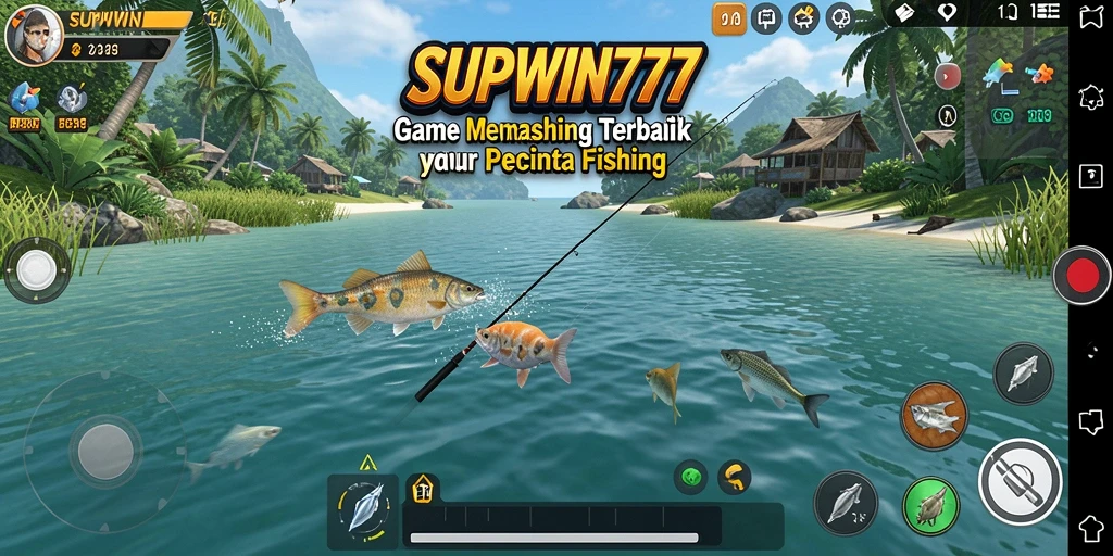 Tampilan gameplay SUPWIN777 yang menggambarkan keseruan memancing.